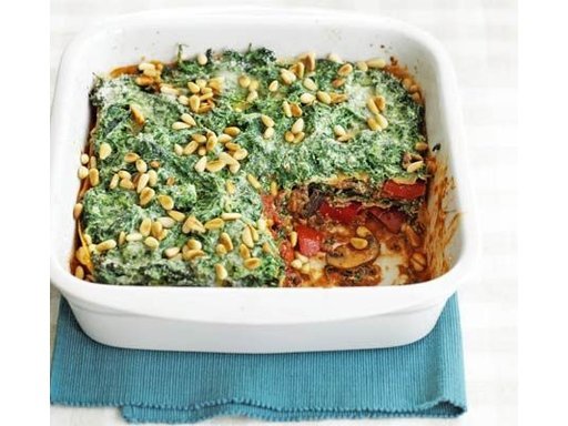 Lasagne mit fünf Gemüsesorten