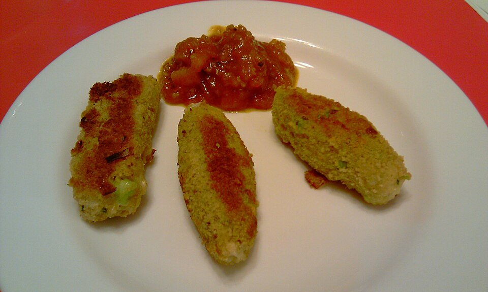 Glamorgan sausages — Käse-Lauch-Kroketten
