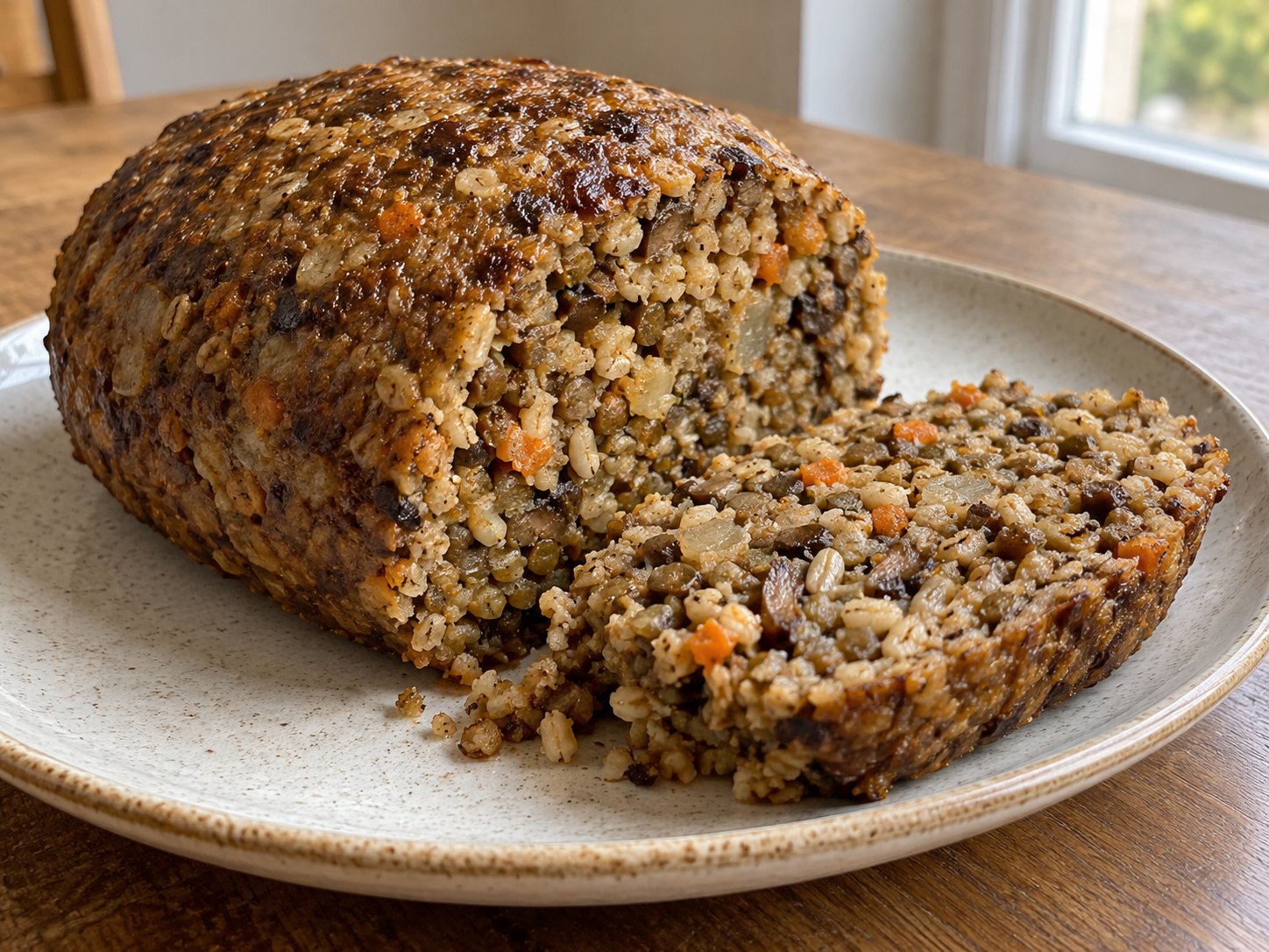 Veganer Haggis mit Linsen und Pilzen
