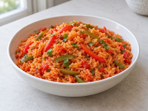 Portugiesischer Tomatenreis mit Paprika