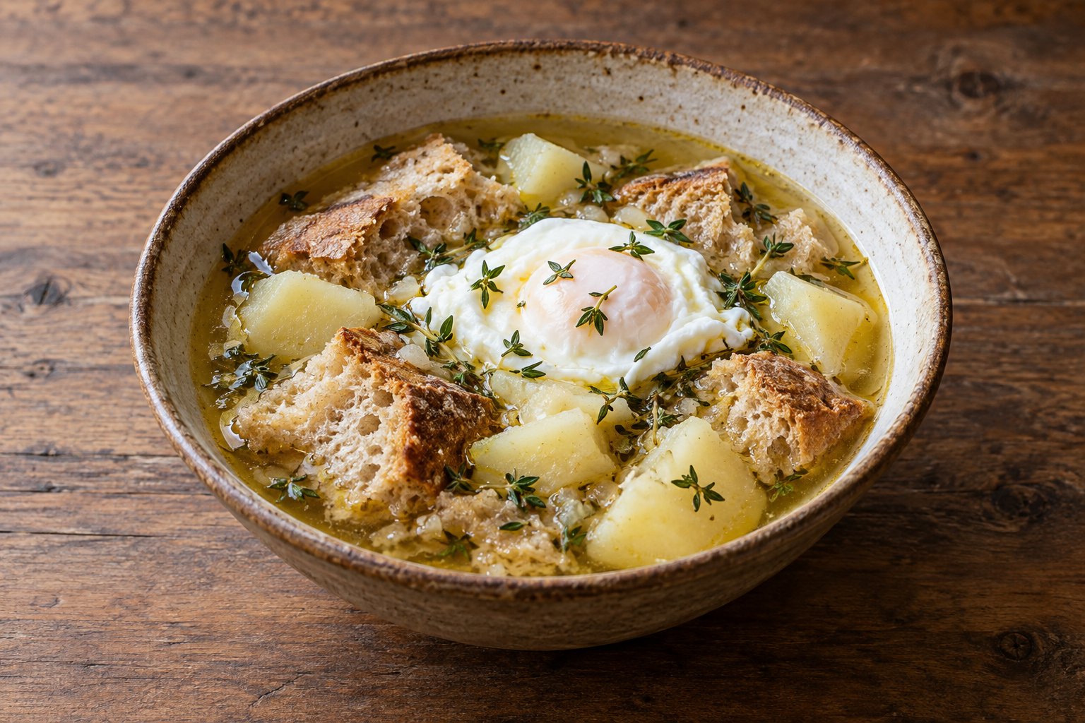 Madeira-Brotsuppe mit Süßkartoffel