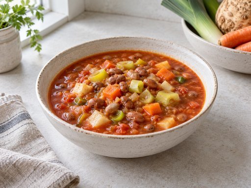 Niederländische braune Bohnensuppe