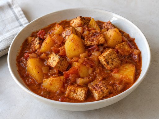 Österreichisches Erdäpfelgulasch mit Tofu