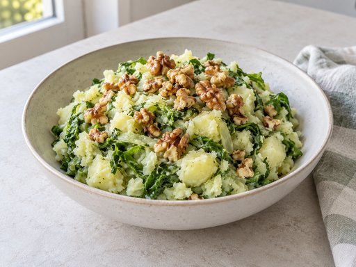 Endivien-Stamppot mit Walnüssen